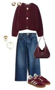 baju warna burgundy