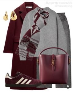 baju warna burgundy